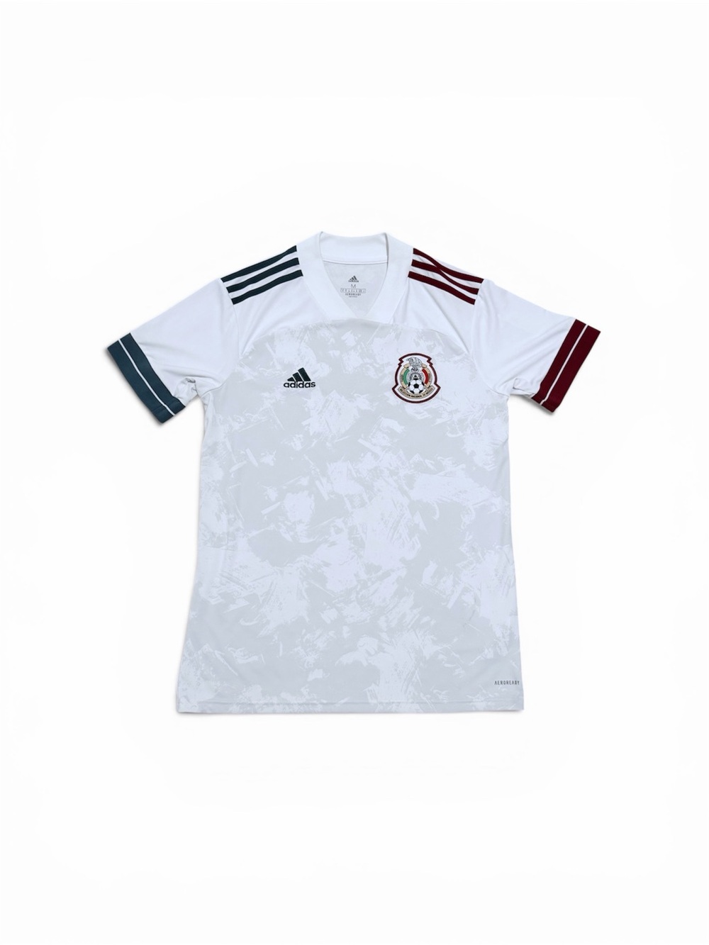 adidas White Mexico National Team Away Jersey with Green and Maroon Accents